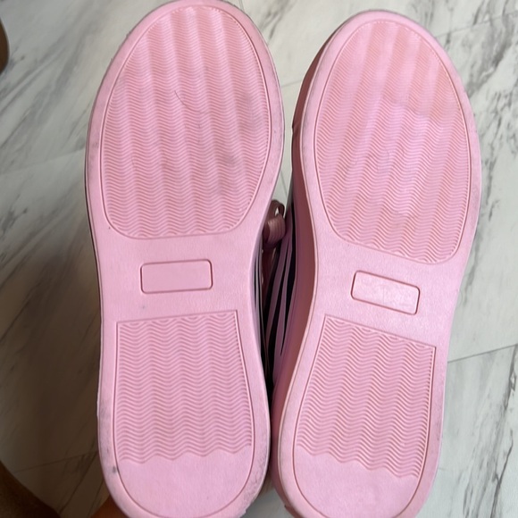 Roberto Cavalli Class pink black zebra trainer sneaker lace up size 39 9 shoe - Picture 8 of 10